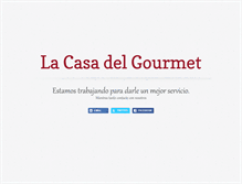 Tablet Screenshot of lacasadelgourmet.es